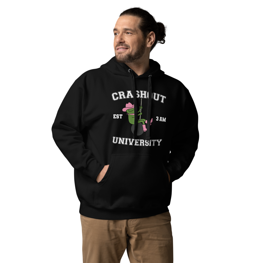Pink Crashout University Unisex Hoodie
