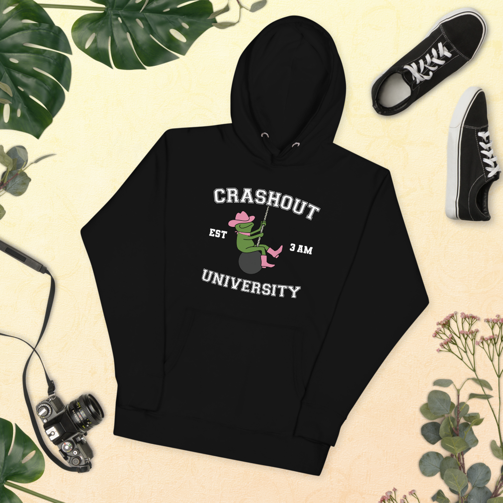 Pink Crashout University Unisex Hoodie