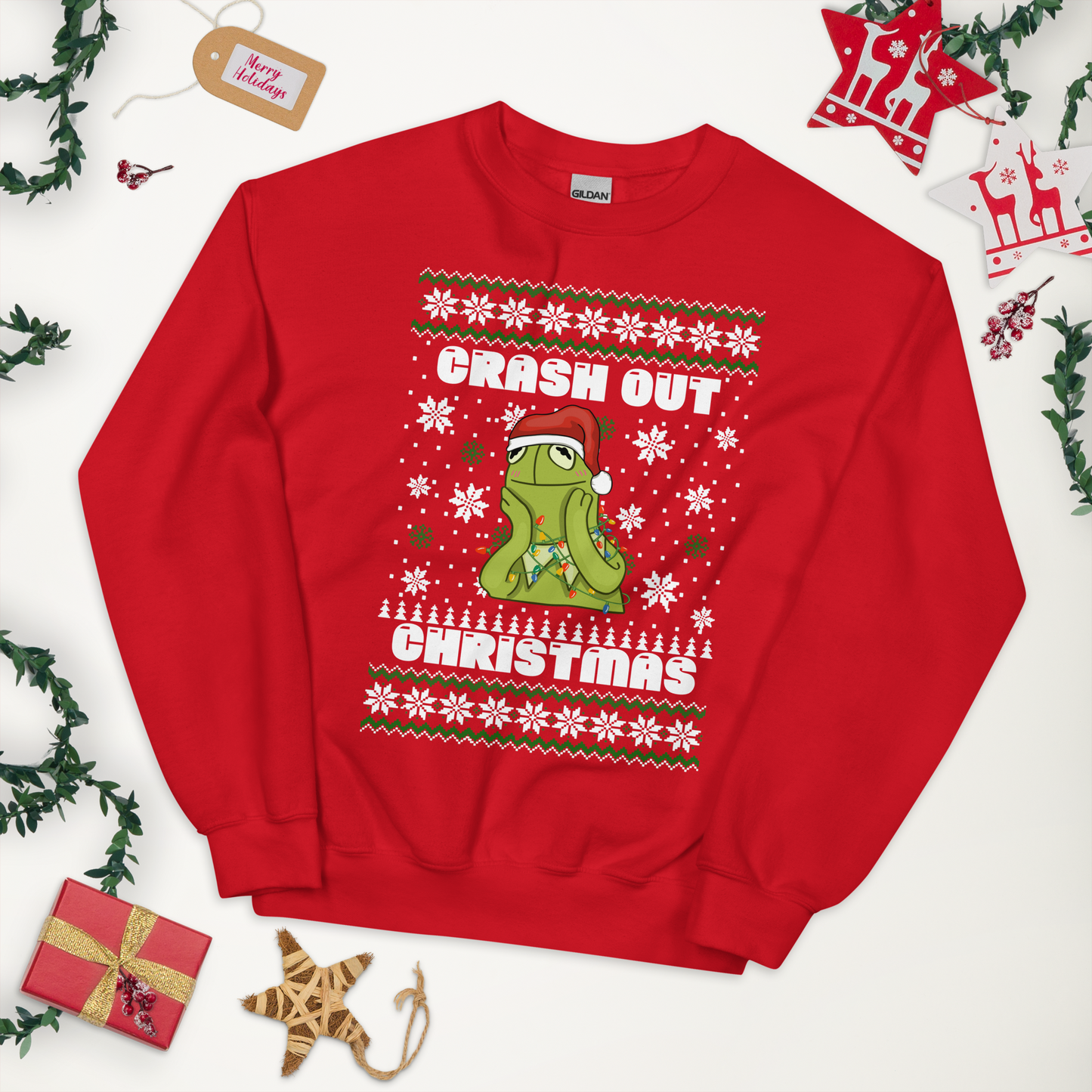 Crashout Christmas Unisex Sweatshirt