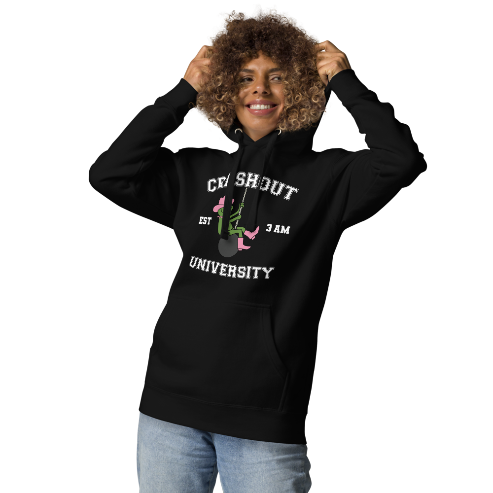 Pink Crashout University Unisex Hoodie